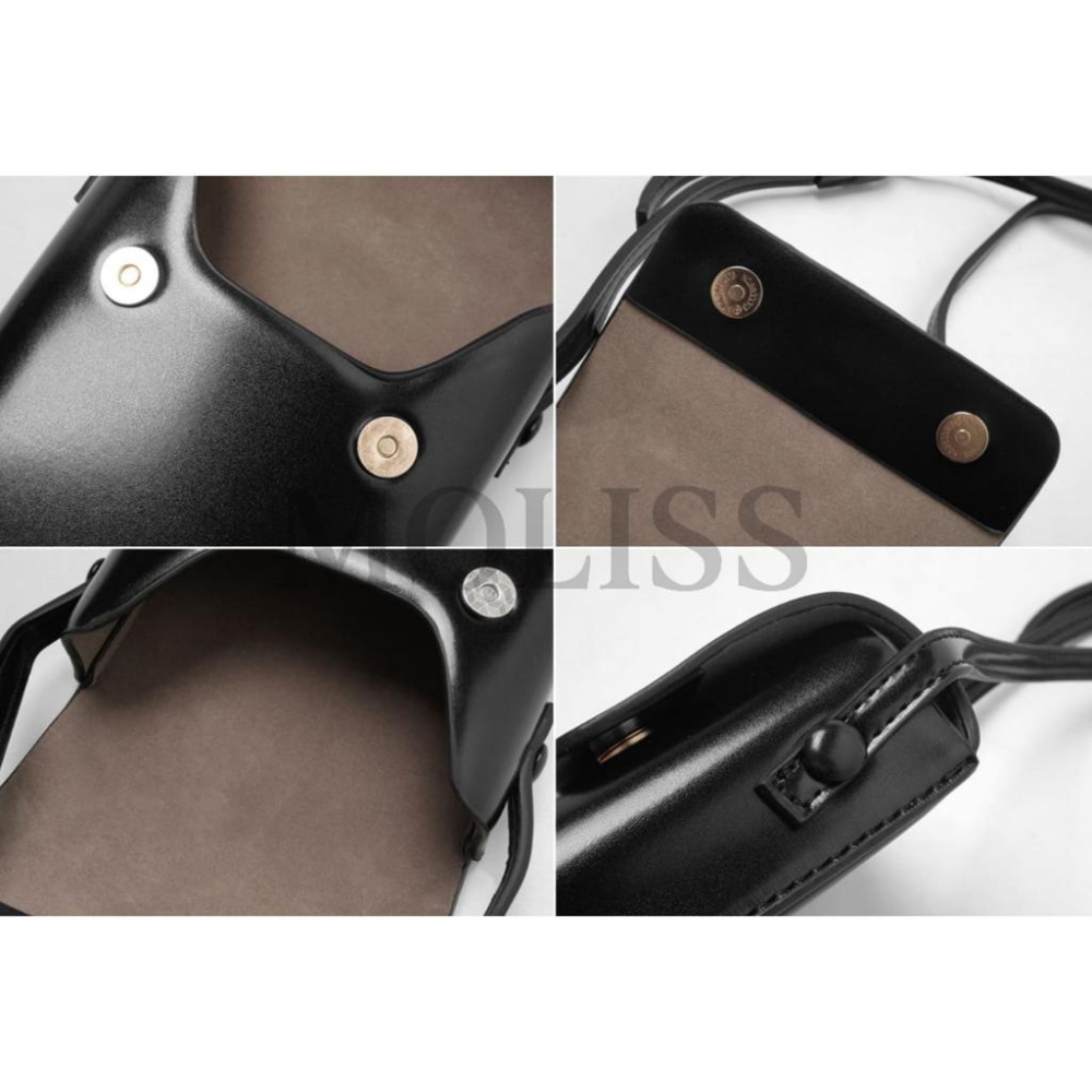 MOLISS｜AirPods 硬漢不好當 硬殼手機包 吸鐵翻蓋 斜背包 肩背包 側背包 耳機包 小方包 小包 男包 男-細節圖4