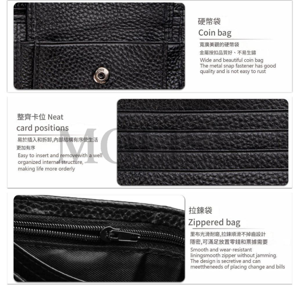 MOLISS｜RFID 經典真皮男短夾 生日禮物 防盜刷 防感應 零錢袋 零錢包 多卡位 兩折式 皮夾 男生 男人 禮物-細節圖5