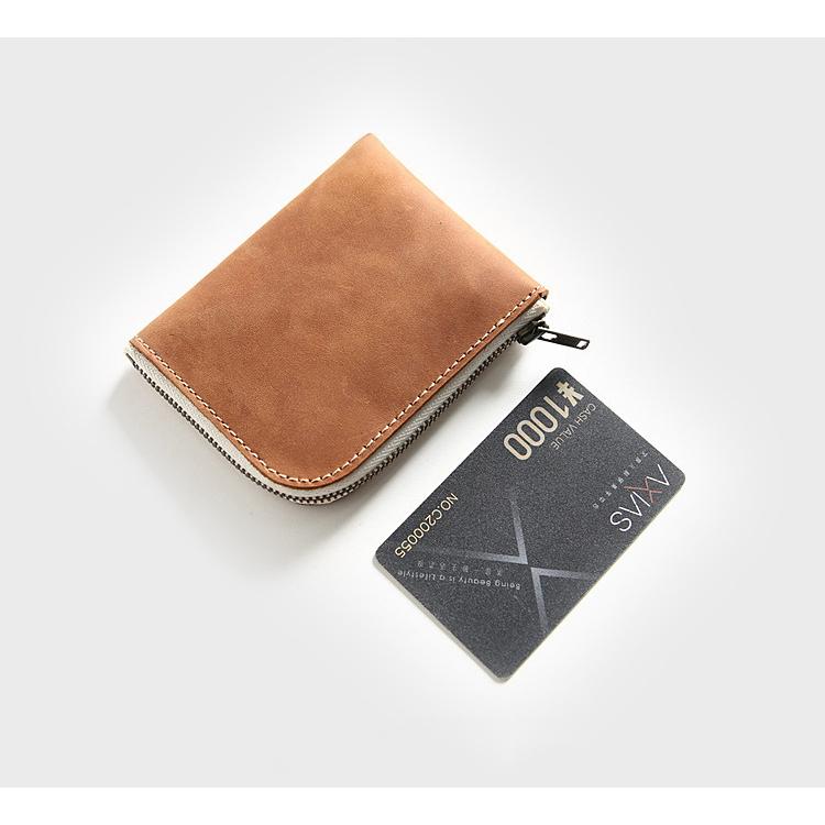 MOLISS｜希爾迷你錢包 YKK L拉鍊質感真零錢包 小禮物 鑰匙包 隨身包 皮夾 短夾 錢包 真皮 禮物 送人 小包-細節圖2