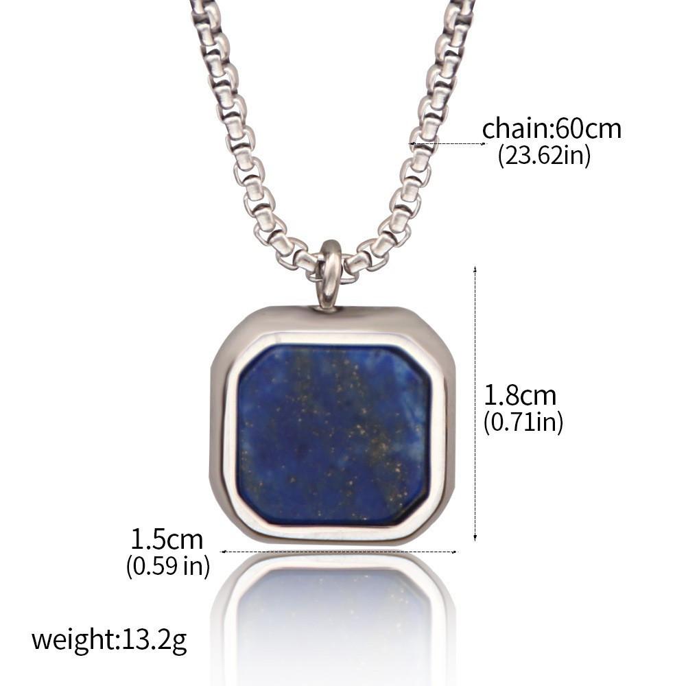 MOLISS | 方礦項鍊 韓國項鍊 歐美項鍊 設計項鍊 造型項鍊 男生禮物 項鍊 原石 頸鍊 生日 靈性 能量 禮物-細節圖6