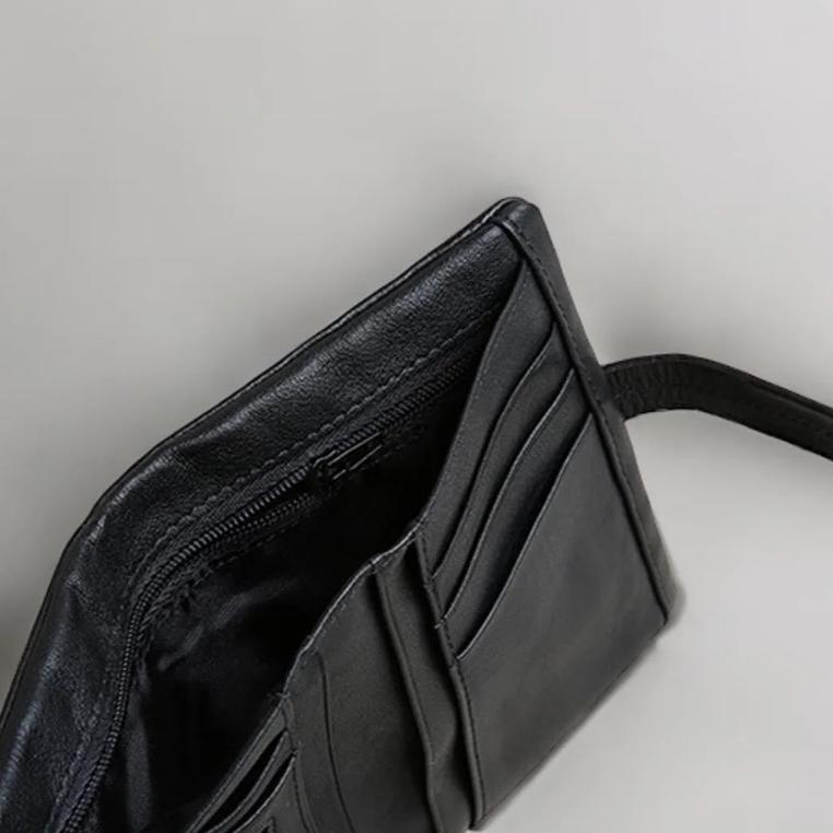 MOLISS｜曼瑟植物糅真皮革短夾 插扣設計款  拉鍊零錢包 多卡層 中夾 禮物 錢包 皮夾 男生 女生 中性 男 女-細節圖3