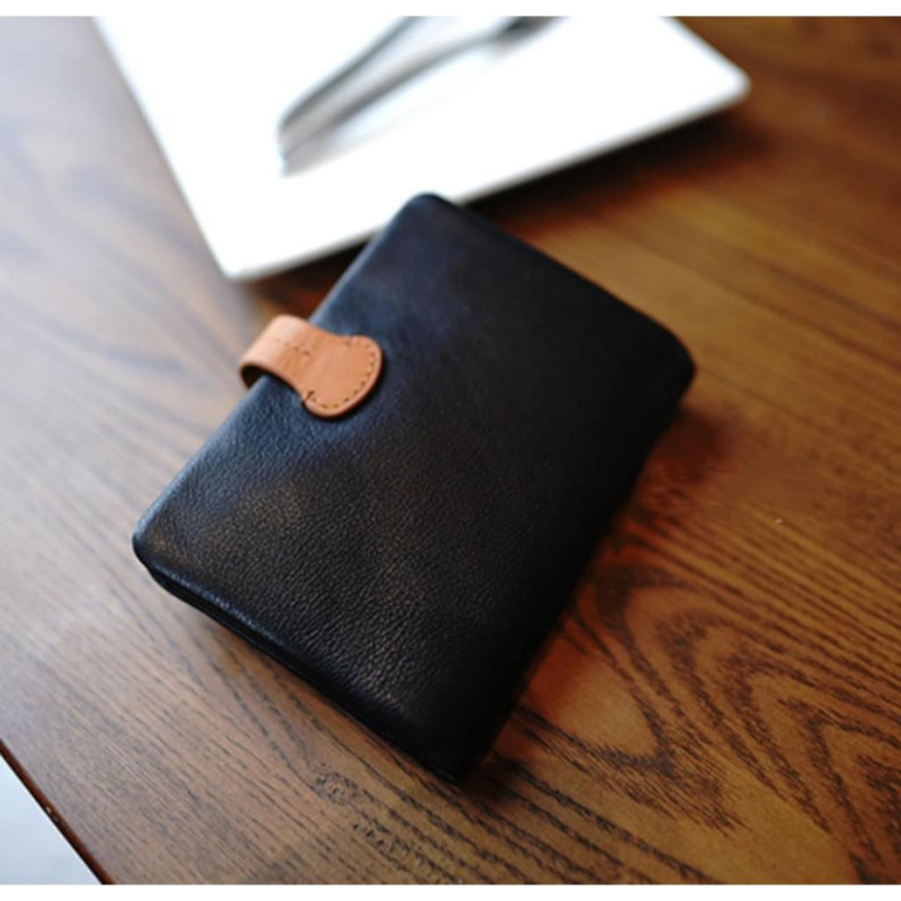 MOLISS｜曼瑟植物糅真皮革短夾 插扣設計款  拉鍊零錢包 多卡層 中夾 禮物 錢包 皮夾 男生 女生 中性 男 女-細節圖7