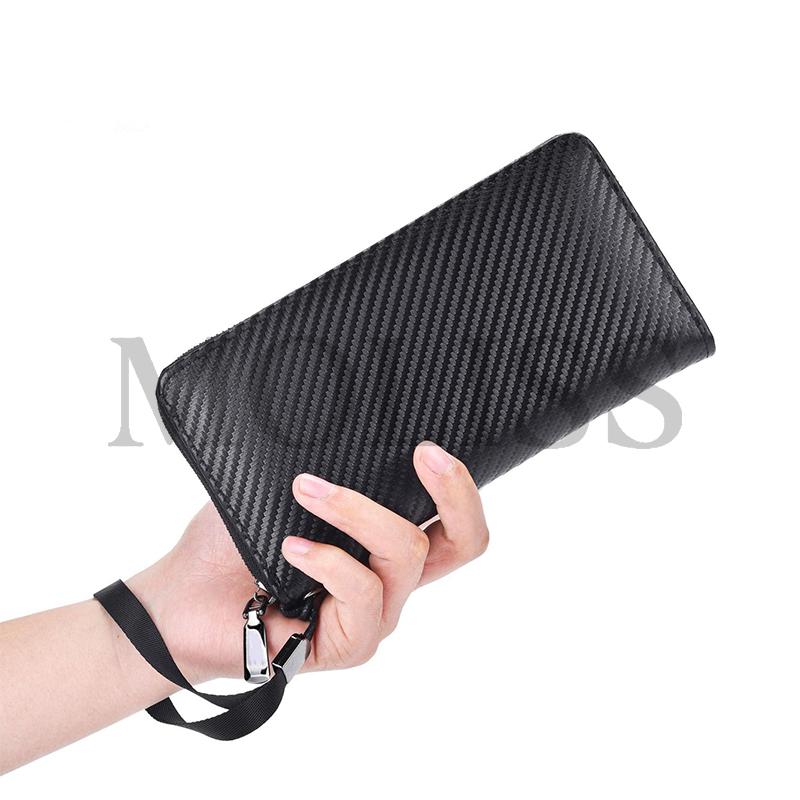MOLISS｜ RFID 防盜刷 碳纖維長夾 手機包 大容量 零錢包 多卡位 錢包 中夾 男 女 可用-細節圖6