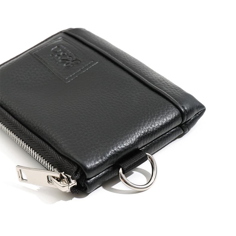 MOLISS｜托米L拉鍊零錢包 男生錢包 男生禮物 素錢包 素皮革 鑰匙包 男包 小包 山系 皮夾 短夾 中夾 皮革 男-細節圖7