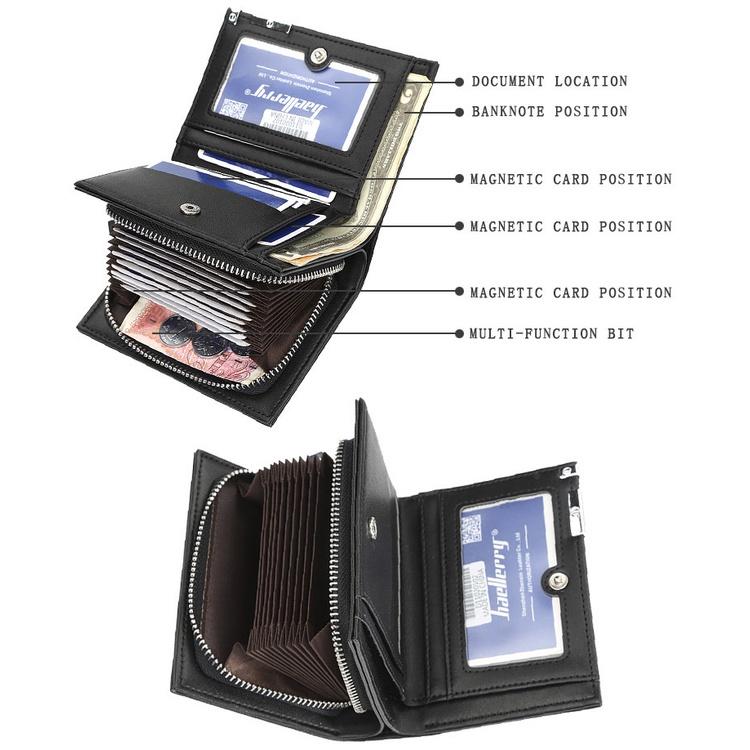 MOLISS｜多卡層魔術師收納錢包 機能隔層零錢包 男中夾 男短夾 男卡包 男錢包 悠遊卡 信用卡 名片夾 男生-細節圖3