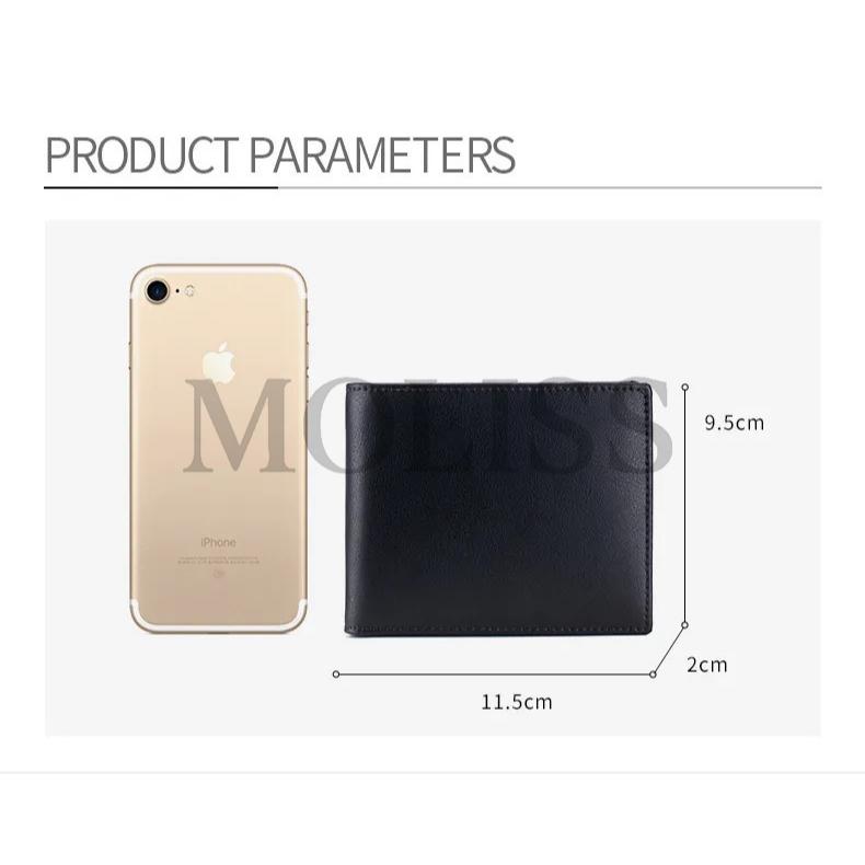 MOLISS｜RFID 翻頁照片真皮短夾 雙紙鈔層 可放照片 男生錢包 男生禮物 生日禮物 零錢袋 錢包 短夾 皮夾 男-細節圖7