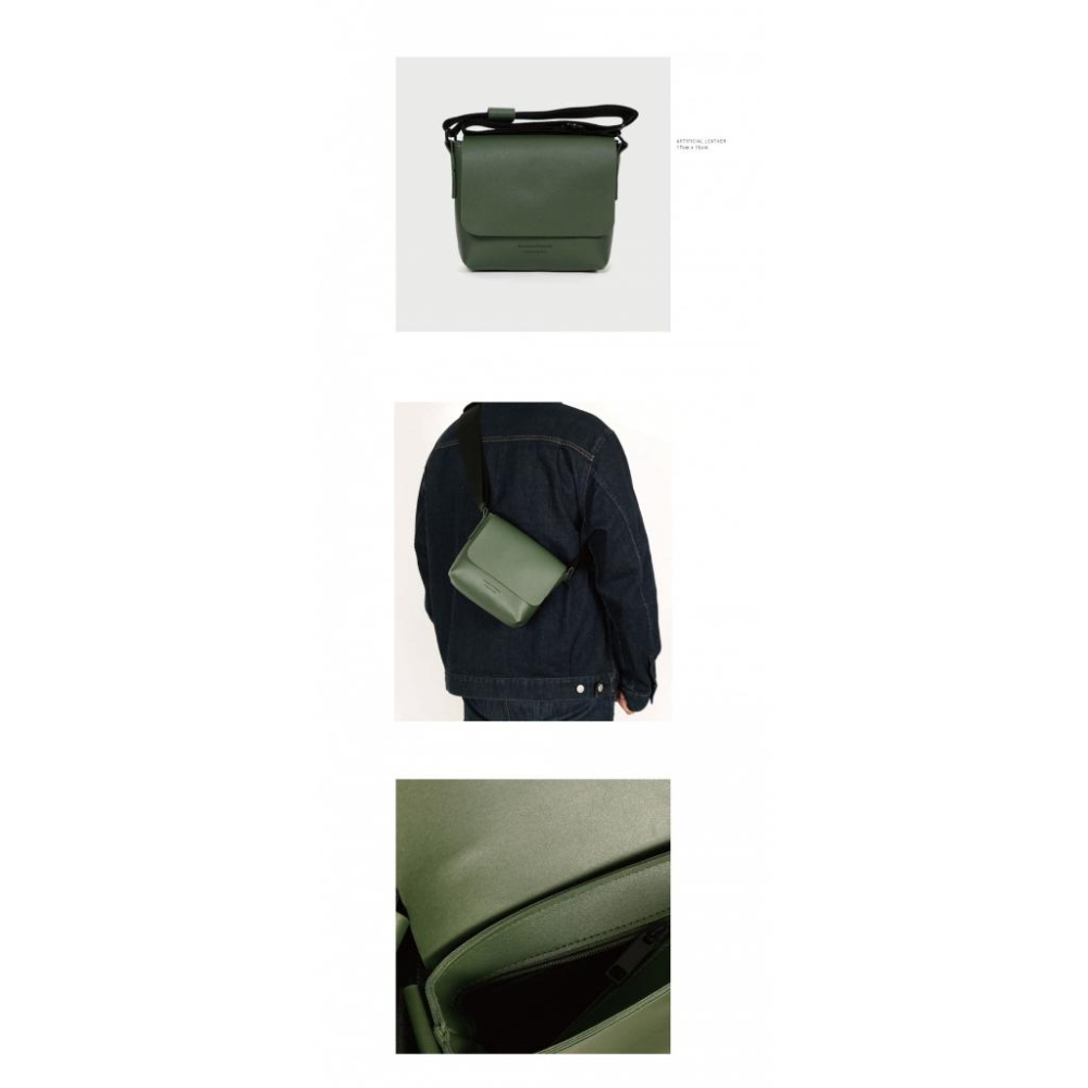 MOLISS｜4size 質感皮革側背包 磁扣翻蓋包 男生包包 斜背包 相機包 郵差包 肩背包 男包 小包 男-細節圖4