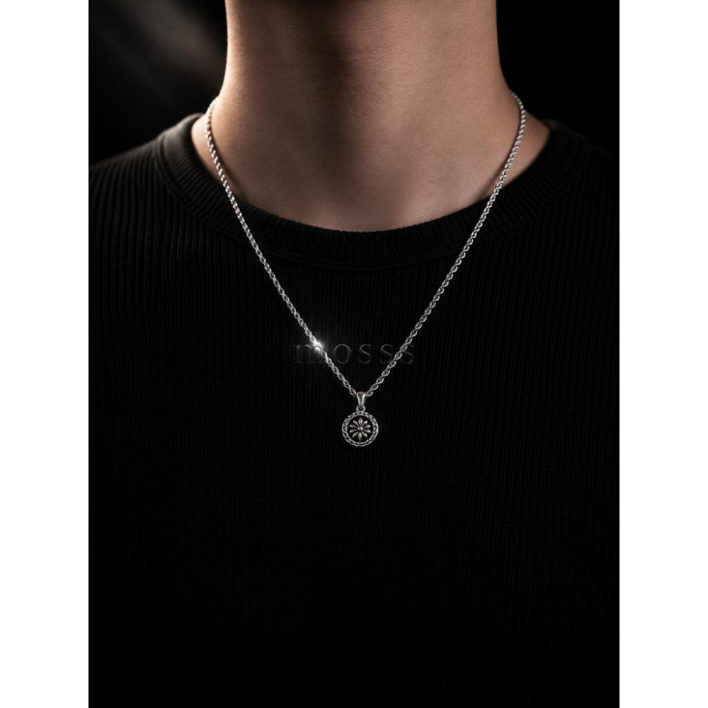 mosss britishboy 月桂葉項鍊 麻花鍊 禮物 中性 男-細節圖6