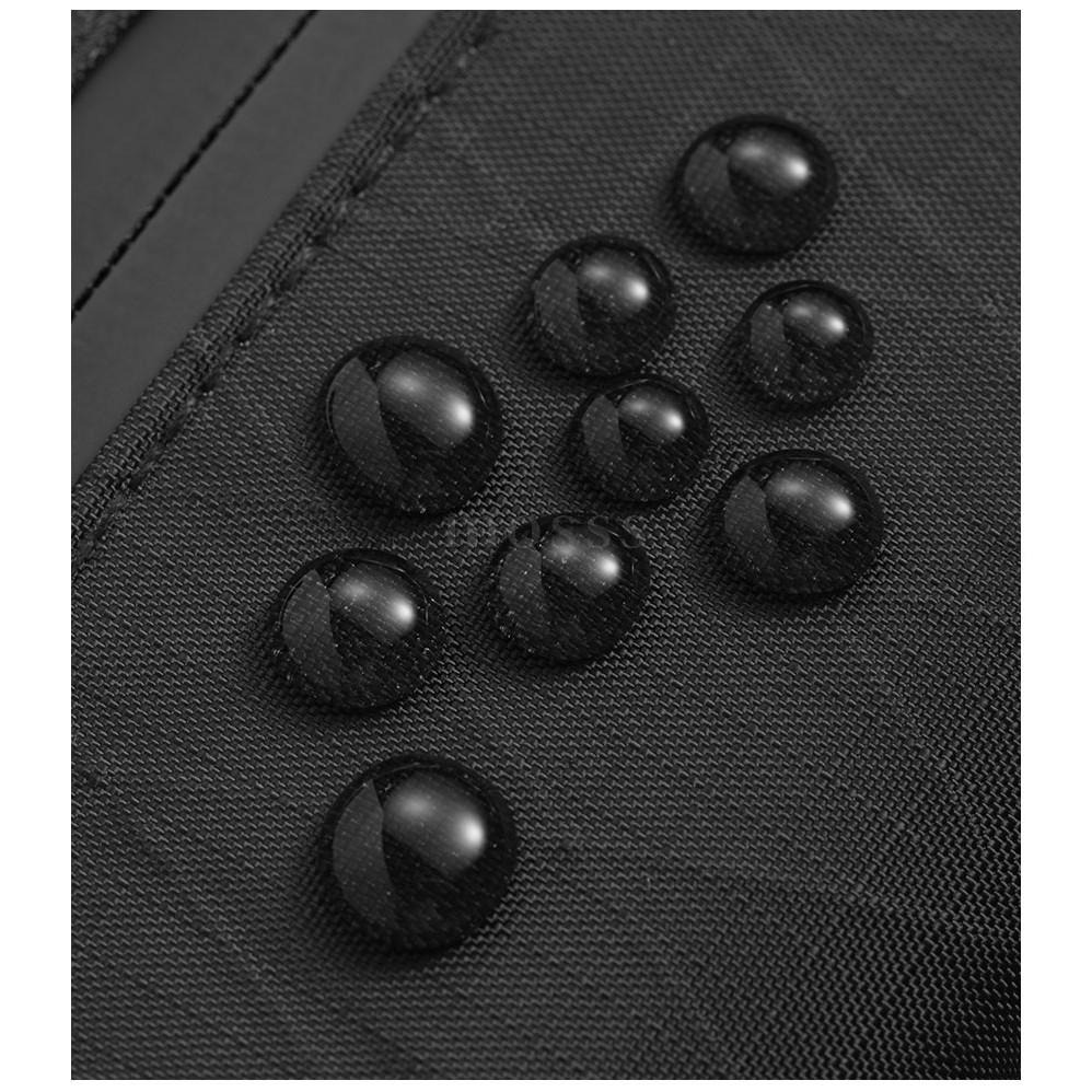 mosss AirPods rfid 機能零錢包 掛繩零錢包 防盜刷 防潑水 耳機包 鑰匙包 悠遊卡 黑色 男-細節圖8