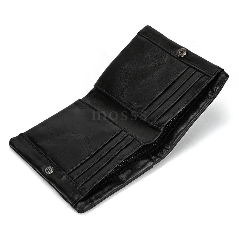 mosss RFID 諾伊 真皮中夾 拉鍊零錢包 隨性抓紋 防盜刷 多卡層 零錢包 中夾 錢包 皮夾 財布 中性 男 女-細節圖7