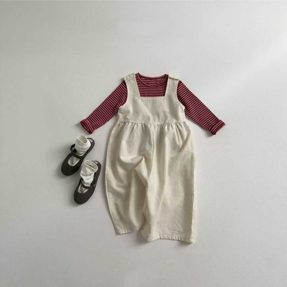 預購-Y5502LS-春秋寬鬆版休閒吊帶褲-細節圖2