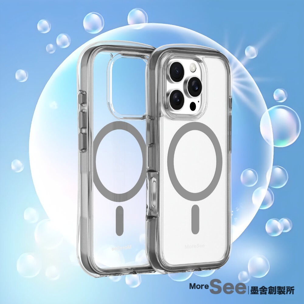 【全新品】MoreSee 墨舍 可愛泡泡殼 iPhone 16 Plus Pro Pro Max 磁吸 保護殼 創宇通訊-細節圖7
