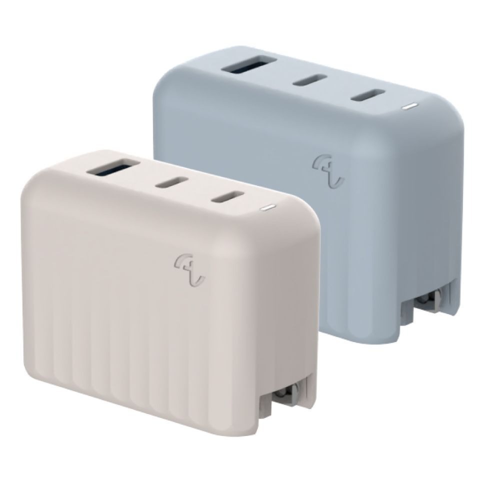 【創宇通訊｜全新品】ALLite 70W GaN氮化鎵 2C/1A三孔輸出快充充電器 附萬國轉接頭 充電器 豆腐頭-細節圖2