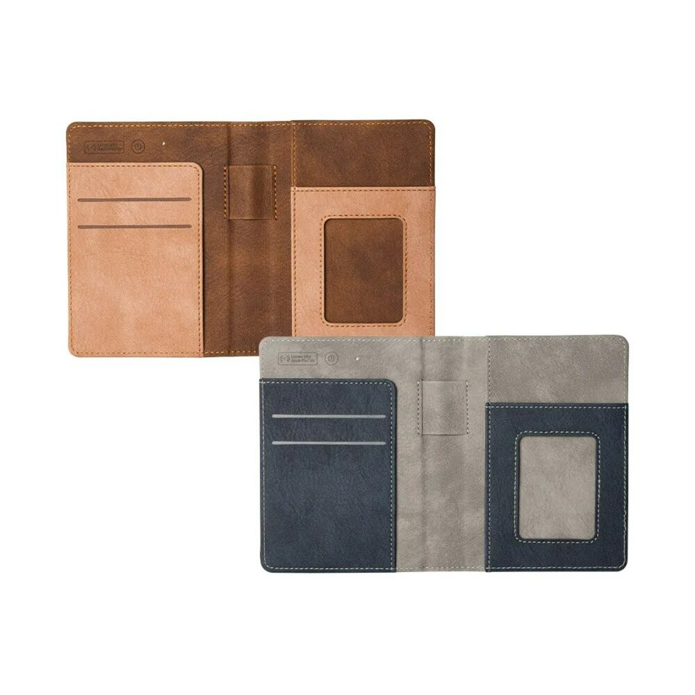 【全新品】moshi 定位護照夾 RFID防盜 定位器 追蹤器 支援Magsafe充電 防刮皮革 創宇通訊-細節圖2