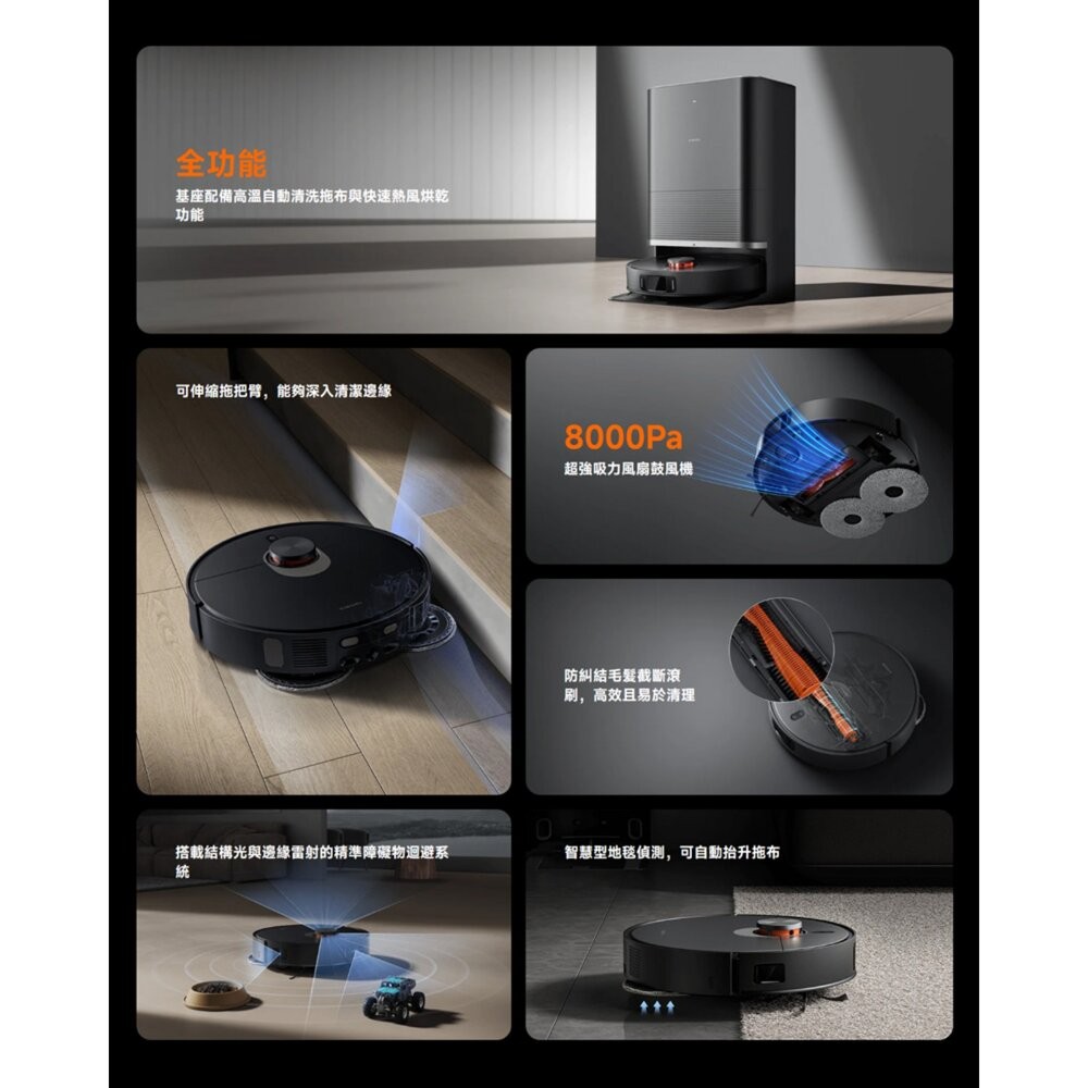 Xiaomi 小米 掃拖機器人 X20 Max 自動烘洗拖布 8000Pa吸力 掃地機器人 二手機 福利品 創宇通訊-細節圖3