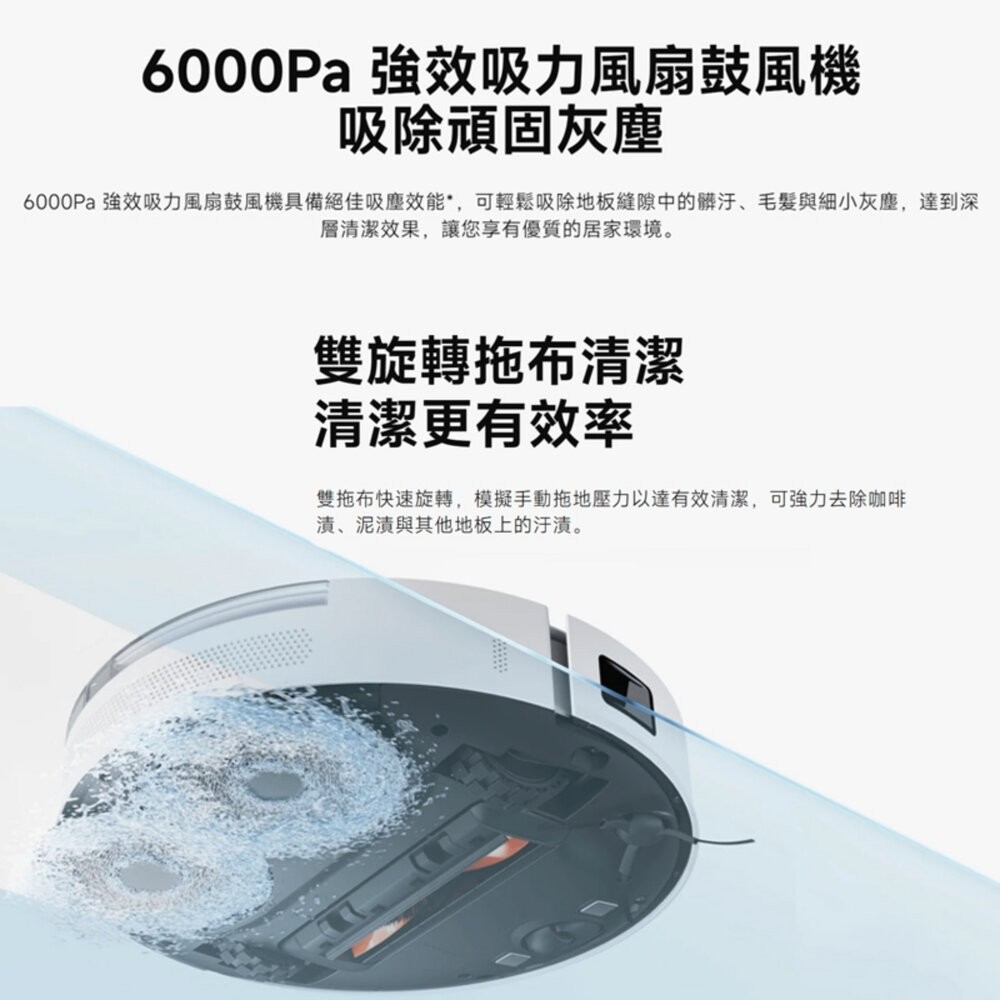 Xiaomi 小米 掃拖機器人 S20+ 6000Pa吸力 掃地機器人 二手機 福利品 創宇通訊-細節圖5