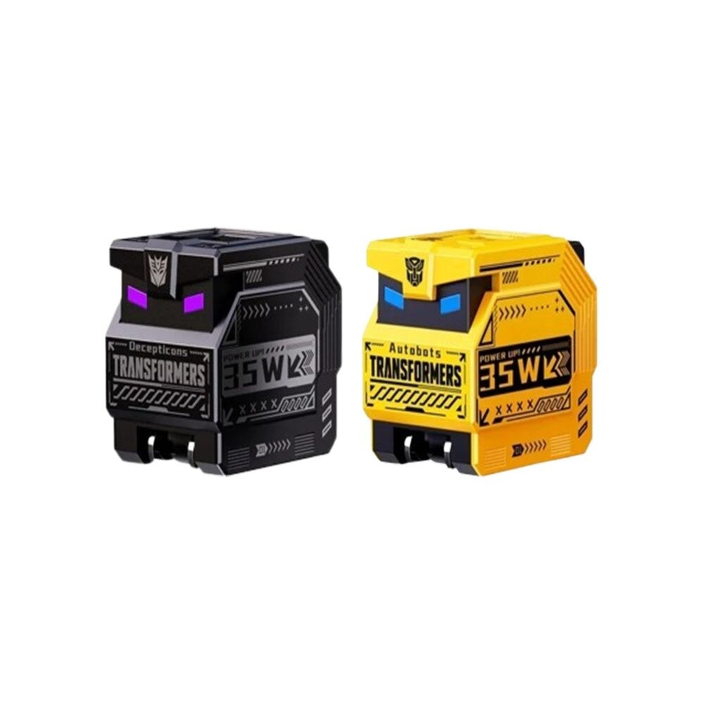 【全新品】變形金剛 PD雙孔 35W氮化鎵充電器 便攜收納設計 快充頭 造型豆腐頭 創宇通訊-細節圖2