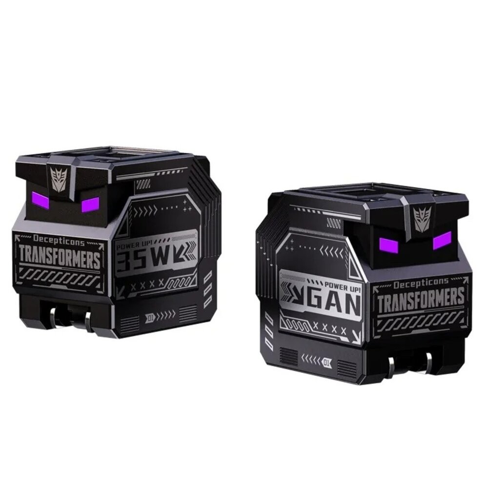 【全新品】變形金剛 PD雙孔 35W氮化鎵充電器 便攜收納設計 快充頭 造型豆腐頭 創宇通訊-細節圖3