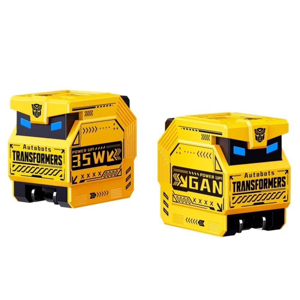 【全新品】變形金剛 PD雙孔 35W氮化鎵充電器 便攜收納設計 快充頭 造型豆腐頭 創宇通訊-細節圖4