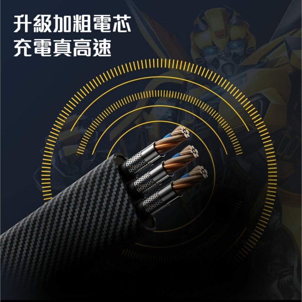 【全新品】變形金剛 四合一機甲鋅合金快速充電線1M 快速充電 編織線 傳輸線 充電線 創宇通訊-細節圖8