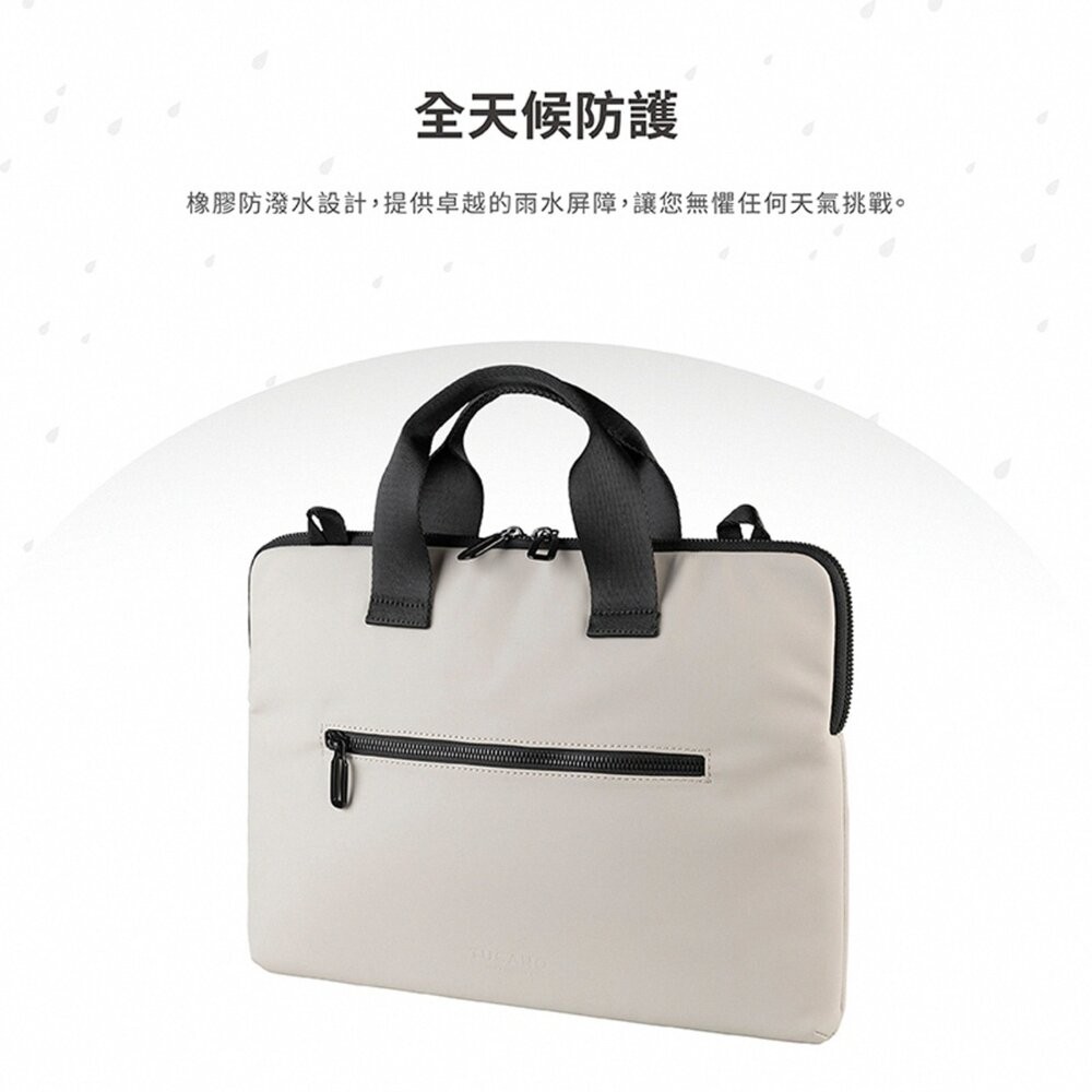 【全新品】TUCANO Gommo 城市機能防潑水手提電腦包 13/14吋 防震 防水 肩背包 手提包 創宇通訊-細節圖4