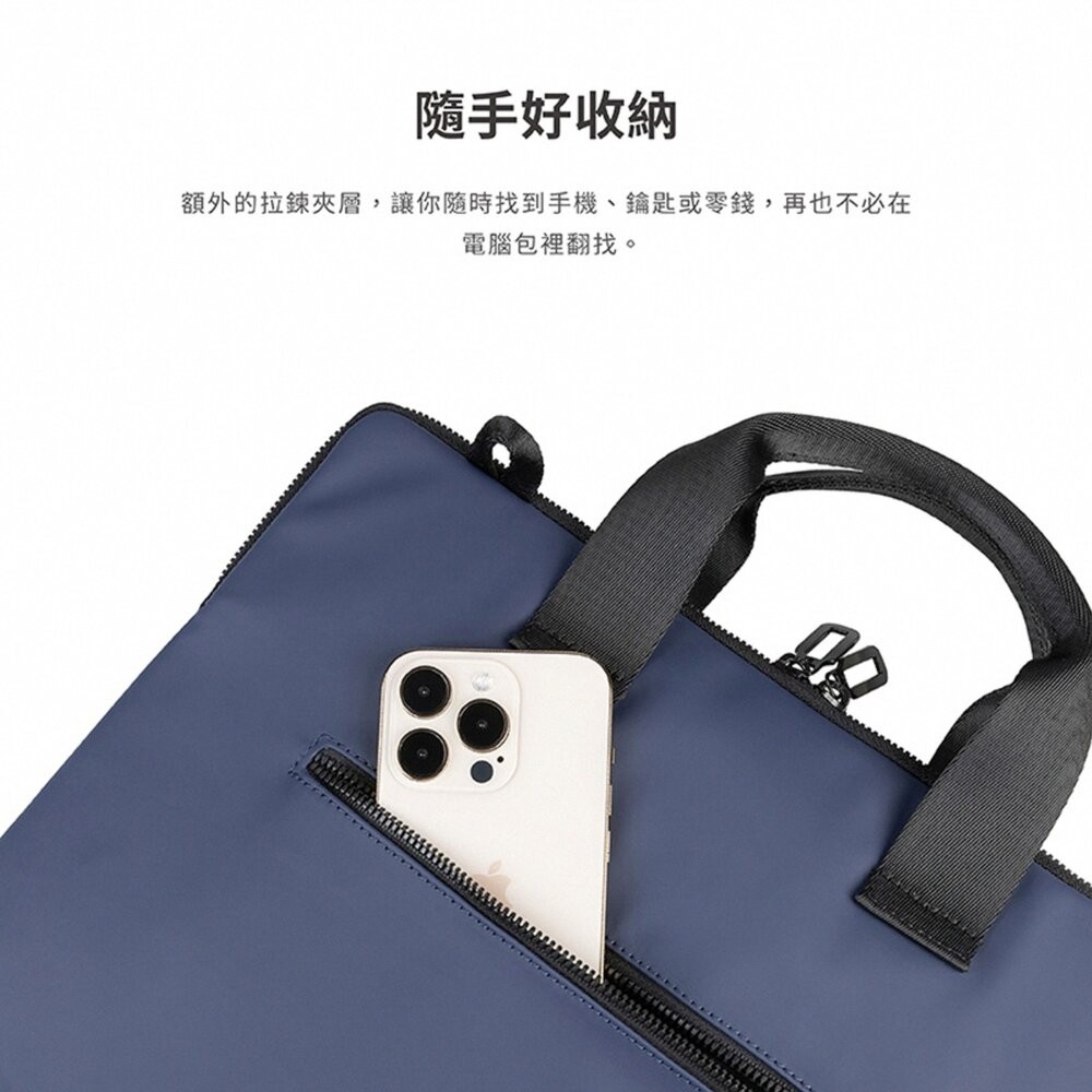 【全新品】TUCANO Gommo 城市機能防潑水手提電腦包 13/14吋 防震 防水 肩背包 手提包 創宇通訊-細節圖6