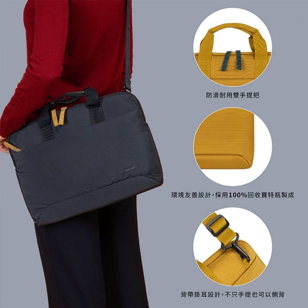 【全新品】TUCANO Smilza 都會時尚手提電腦包 13/14吋 防震 防潑水 肩背包 手提包 創宇通訊-細節圖4