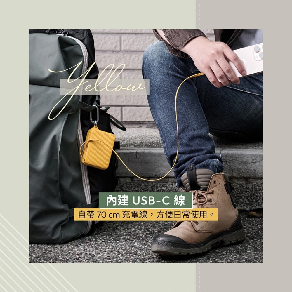 【全新品】ADAM 亞果元素 VIONTA T1 旅行用自帶線行動電源 可上飛機 USB-C 自帶掛勾 好攜帶 創宇通訊-細節圖3