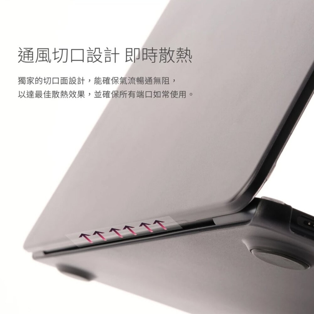 【全新品】moshi MacBook iGlaze 輕薄防刮保護殼 筆電保護殼 保護套 防刮防滑 通風散熱 創宇通訊-細節圖6