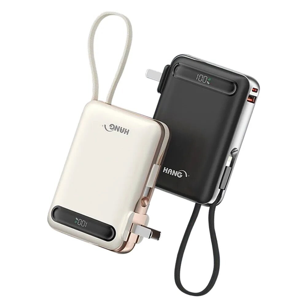 【全新品】HANG AC2 雙線行動電源 10000mAh 自帶插頭 多設備充電 快速充電 輕巧好攜帶 創宇通訊-細節圖2