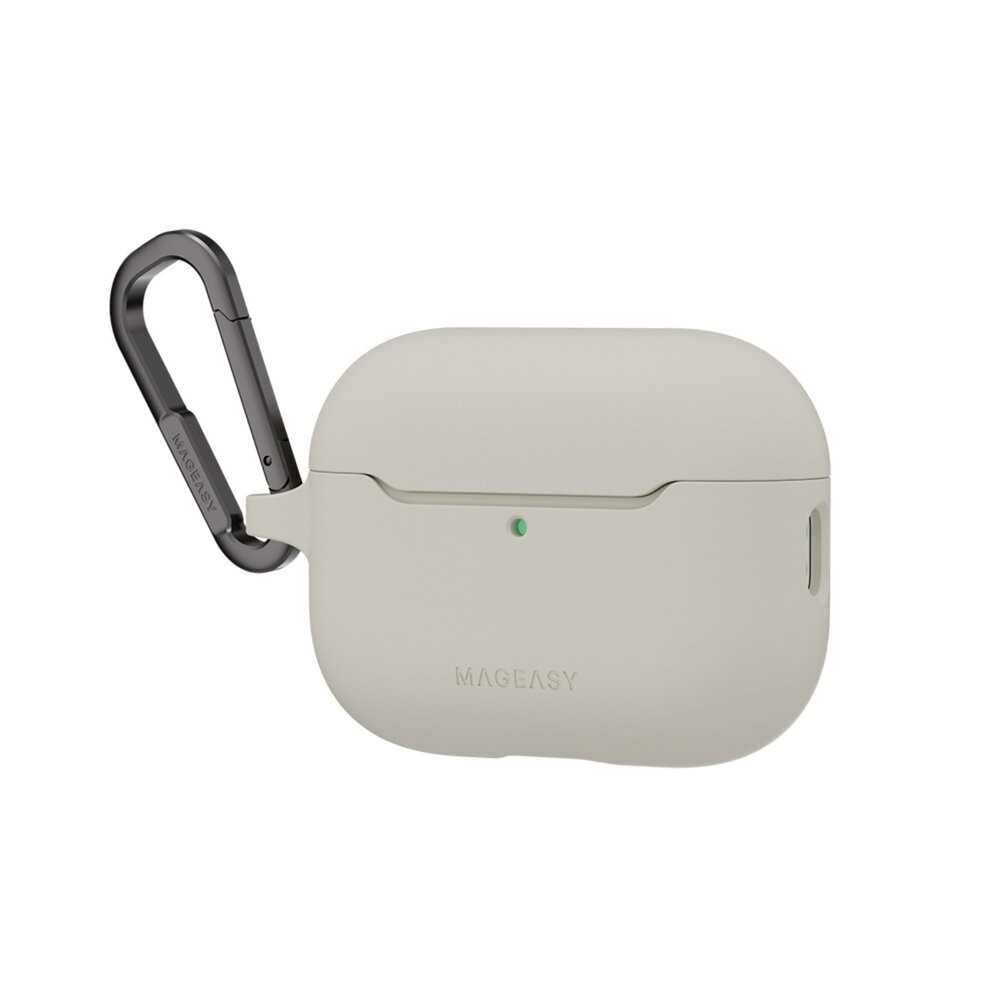 【全新品】MAGEASY Skin 親膚吸震保護殼 (附金屬扣環) AirPods Pro 3 支援無線充電 創宇通訊-細節圖2