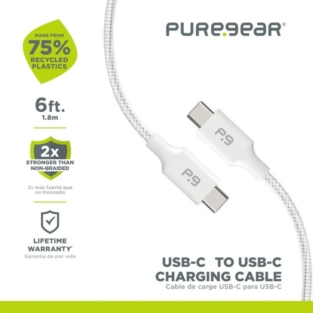 【全新品】PureGear 普格爾 充電傳輸線 1m 1.2m Type-C Lighting 傳輸線 充電線 創宇通訊-規格圖6