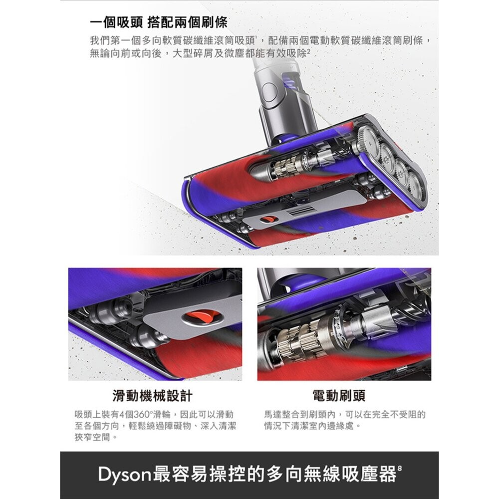 Dyson omni-glide SV19 多向無線吸塵器 輕量無線吸塵器 戴森吸塵器 二手機 福利品 創宇通訊-細節圖4