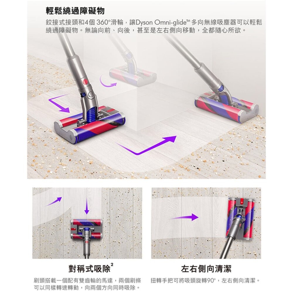 Dyson omni-glide SV19 多向無線吸塵器 輕量無線吸塵器 戴森吸塵器 二手機 福利品 創宇通訊-細節圖5