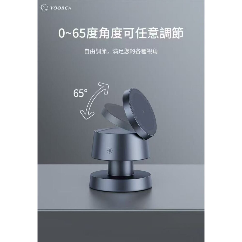 【全新品】VOORCA 蘑菇燈三合一充電器 MagSafe磁吸充電 無線充電座 辦公室 桌面好物 創宇通訊-細節圖4