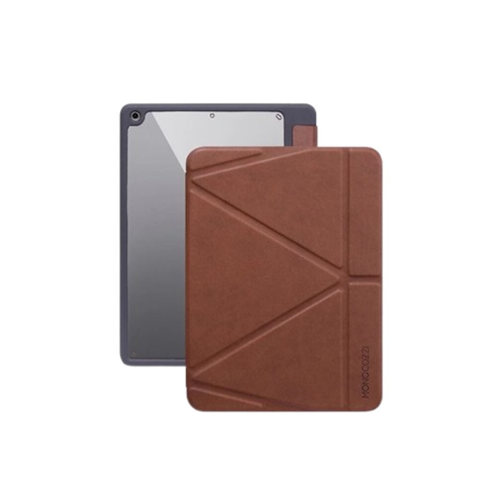 【全新品】MONOCOZZI iPad 透明背板皮革保護套 保護套 iPad保護套 保護殼 多角度站立 創宇通訊-細節圖4