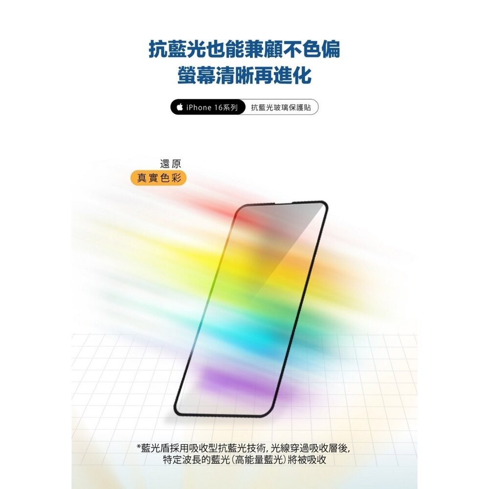 【全新品】藍光盾 二代抗反射AR高透亮面 玻璃保護貼 iPhone 17 16 創宇通訊-細節圖2