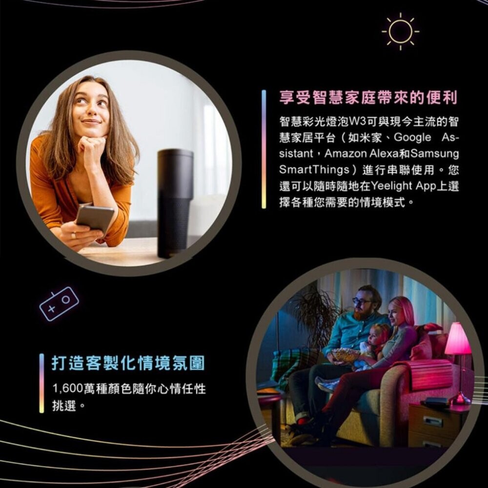 【全新品】YeeLight 智慧情境彩光燈泡 WI-FI 燈泡 多彩燈泡 智慧燈泡 全彩 APP控制 語音控制 創宇通訊-細節圖4