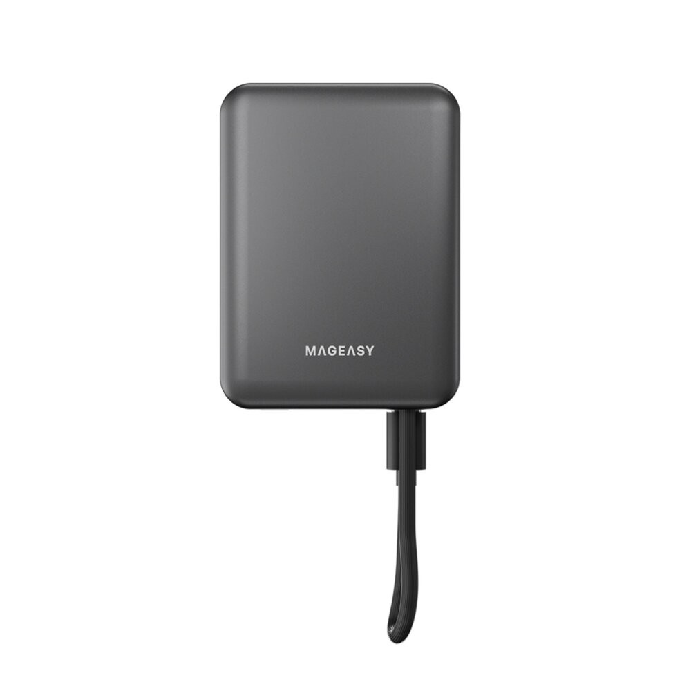 【全新品】Mageasy MagPower 二合一磁吸行動電源 10000mAh 可上飛機 自帶線 快充 創宇通訊-細節圖3