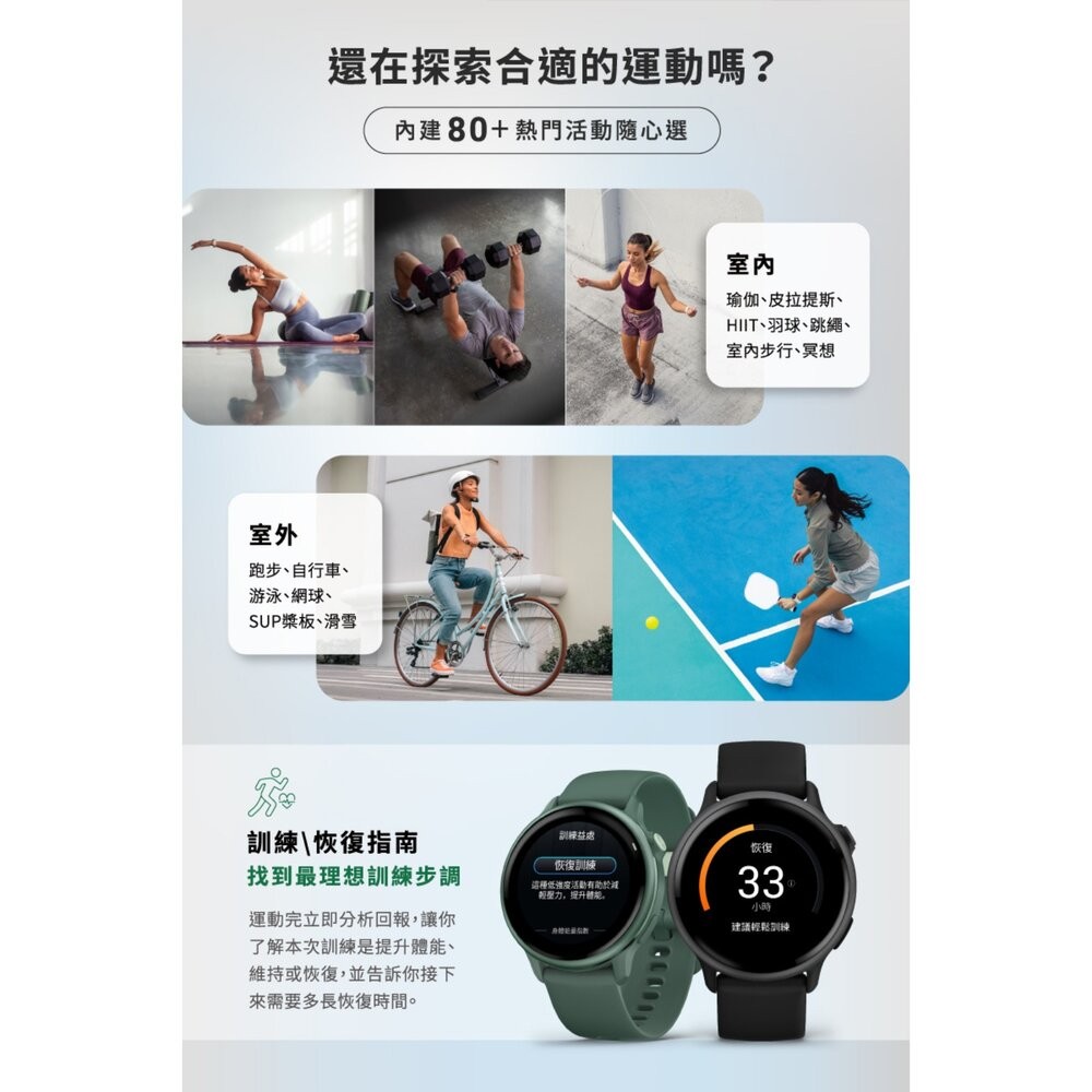 【全新品】GARMIN vívoactive 6 GPS 健康智慧錶 智慧手錶 運動手錶 健康監測 創宇通訊-細節圖7
