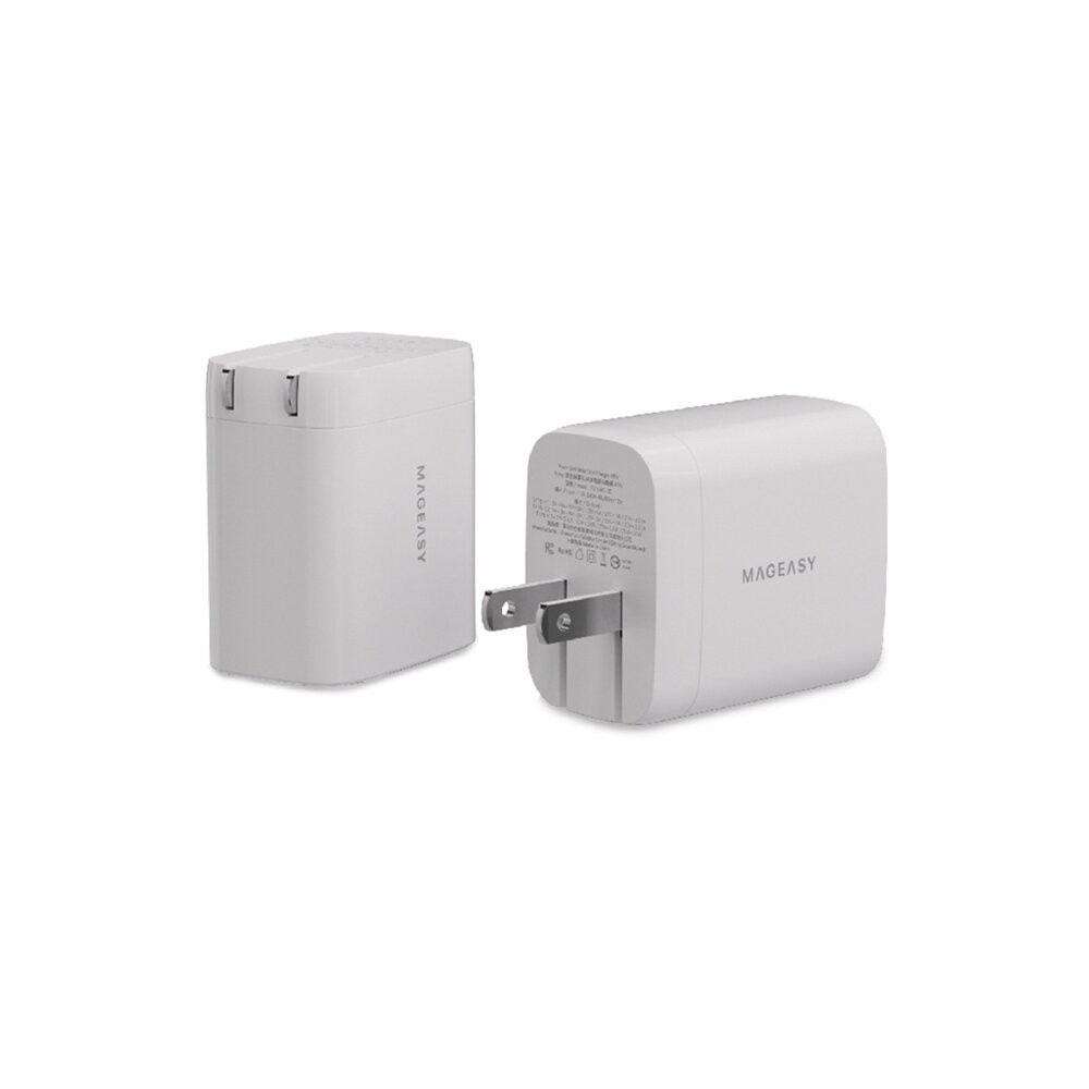 【全新品】Mageasy Power 氮化鎵雙孔快速電源充電器 45W 快充頭 豆腐頭 充電頭 創宇通訊-細節圖2