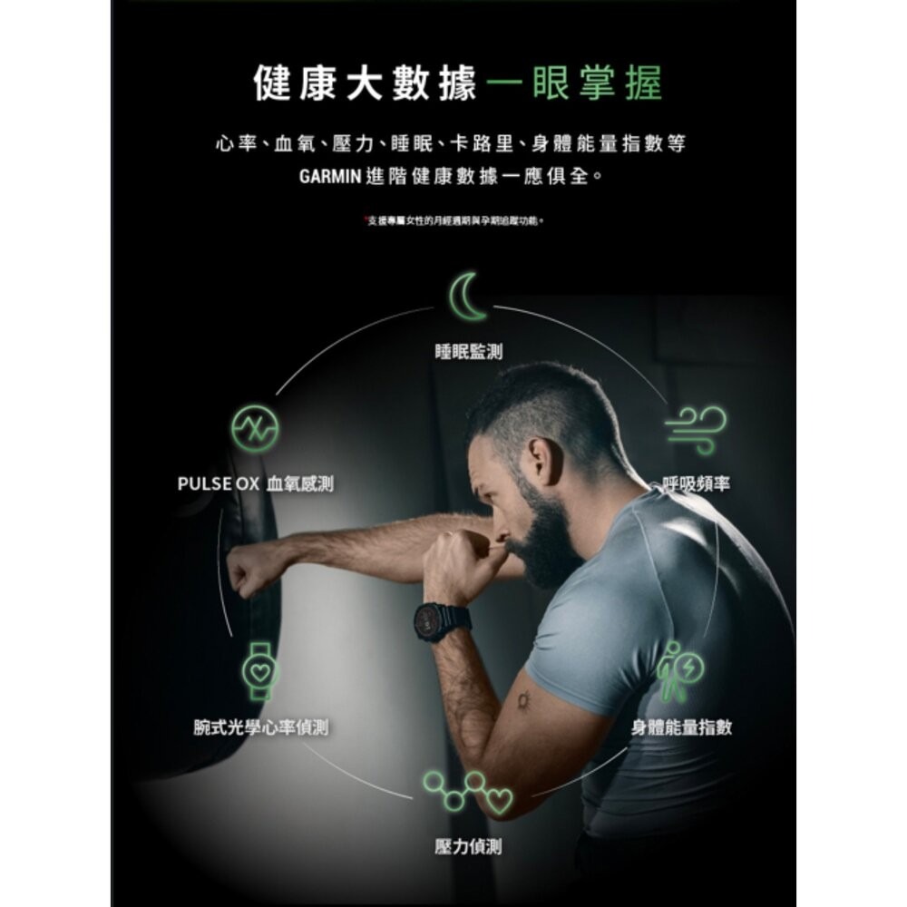 GARMIN tactix 8 AMOLED Edition 全方位進階軍用戰術錶 GPS手錶 二手機 福利品 創宇通訊-細節圖3