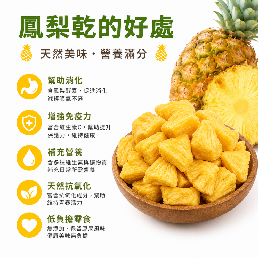 鳳梨乾｜古早味鳳梨果乾｜台灣鳳梨乾｜酸甜涮嘴｜下午茶｜休閒零食｜伴手禮｜團購美食-細節圖2