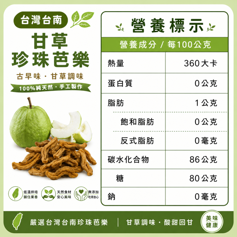 果乾臻選100g禮盒｜無糖愛文芒果乾＋鳳梨果乾／珍珠芭樂果乾｜台灣水果乾｜健康伴手禮｜送禮推薦-細節圖5