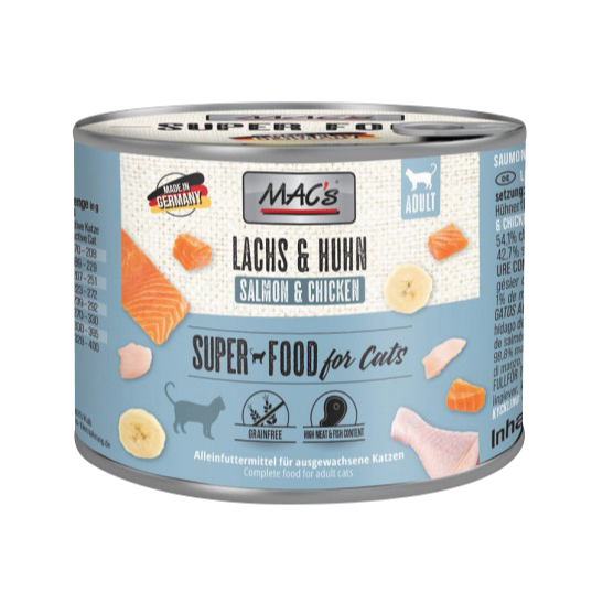 <免運>德國馬克 macs 貓 罐頭 主食罐 餐罐  馬克 德罐  貓罐 幼貓 主食 無穀 200g  12罐免運-規格圖5