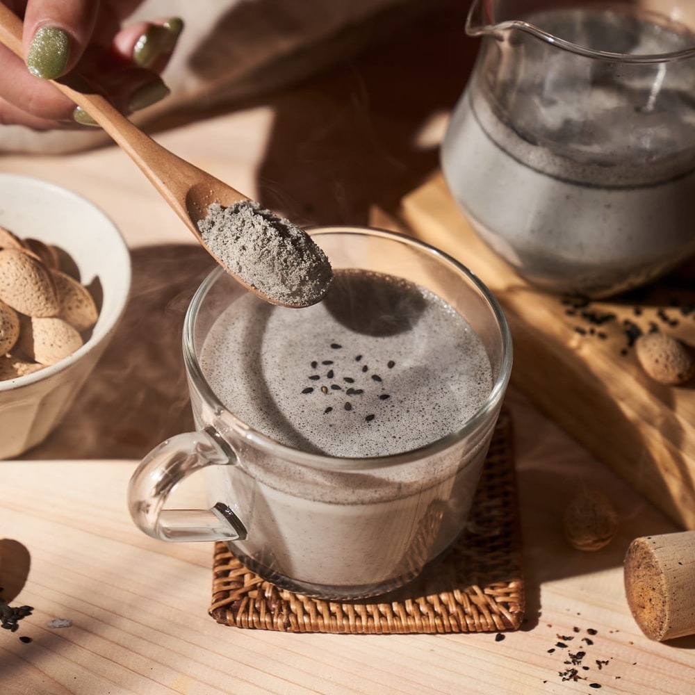 【Ginkgolin 林銀杏】經典黑芝麻杏仁粉600g甜(100gX6包)-細節圖3