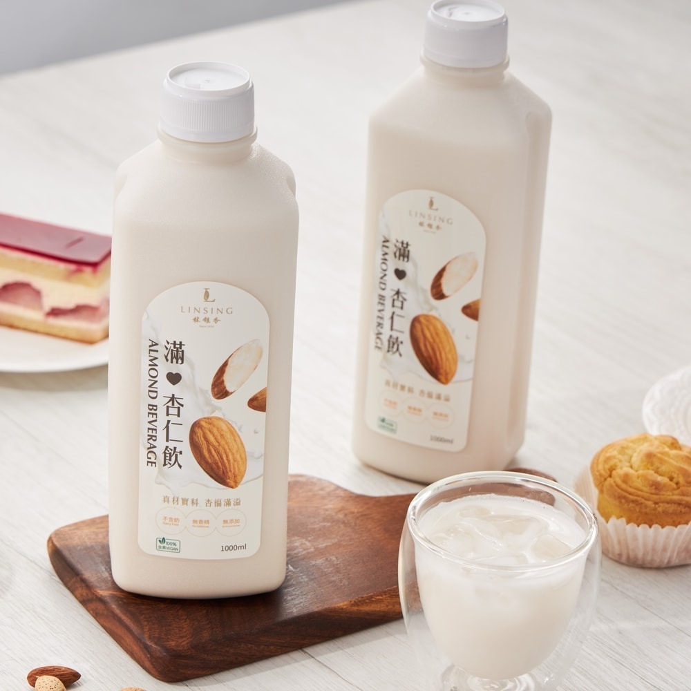 【Ginkgolin 林銀杏】滿杏仁飲(1000mlx3罐)-細節圖5