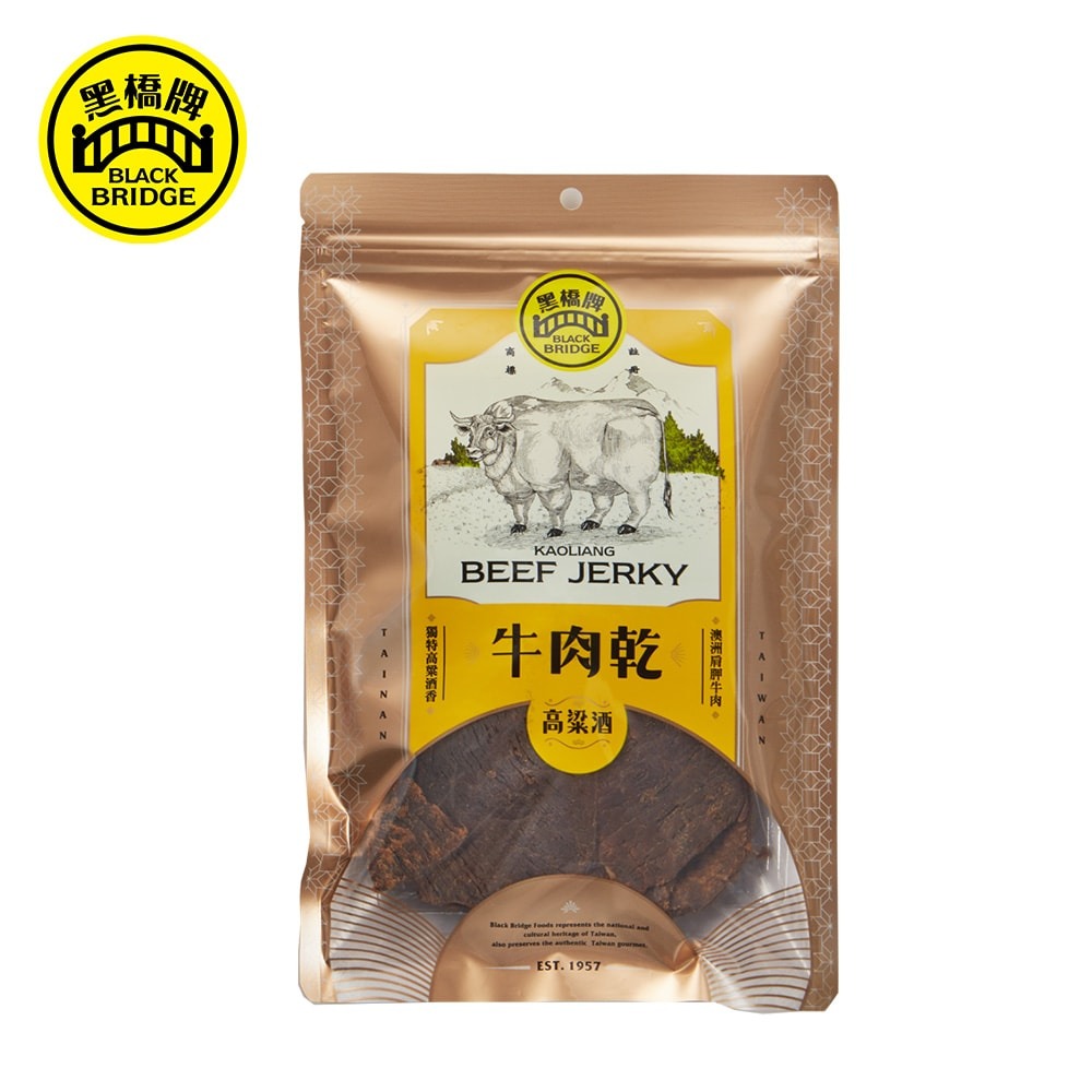 【黑橋牌】195g高粱酒牛肉乾，3件組-細節圖3