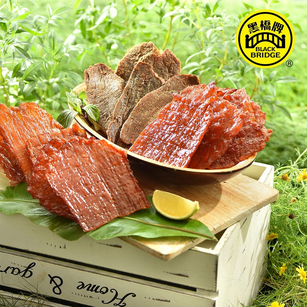 【黑橋牌】經典蜜汁切片肉乾+超人氣黑豬條子肉乾，六件組-細節圖4