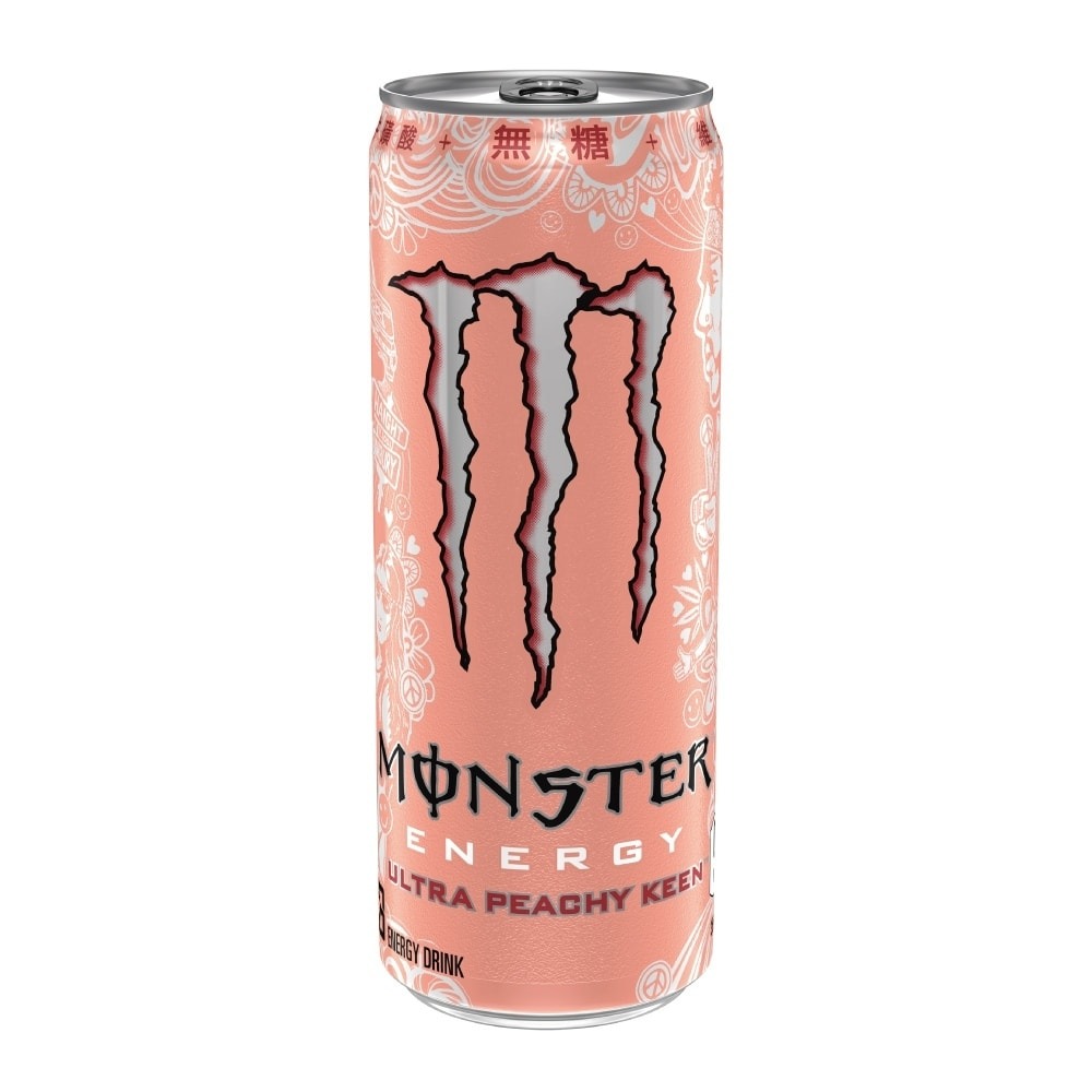 【Monster Energy 魔爪】超越蜜桃閃耀碳酸能量飲料 易開罐355ml (24入/箱)-細節圖2